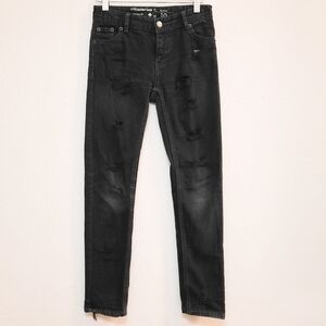 Lifted Research Group Black Distressed Ripped Jeans 10